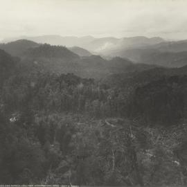 General view of the Mount Lyell Mining and Railway site in Tasmania prior to major development.