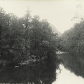 A view of the King River, Tasmania, close to its mouth.