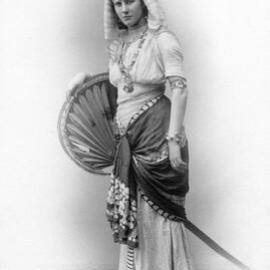May Ina Hepburn in "Queen of Sheba" costume