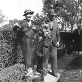Norman and May Macgeorge at 'Fairyhills' ('Ballangeich'), 25 Riverside Road, Ivanhoe, Victoria