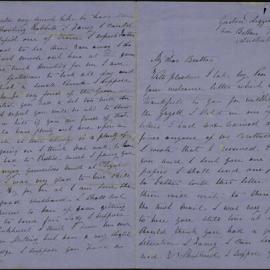 Charles and Jane Foreman, Gordon Diggings, near Ballan, to brother.