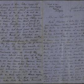 Charles and Jane Offen Foreman, Gordon Diggings, to parents and all.