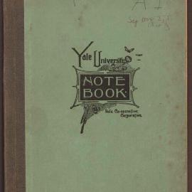 Yale University notebook, 1947-1948
