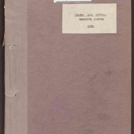 Trades Hall Council Executive minutes 1942