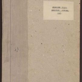 Melbourne Trades Hall Council Executive minutes 1947