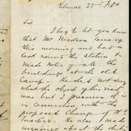Sergeant Deasey to Francis Hare