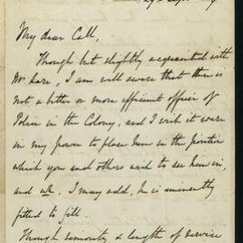 Frederick C. Standish to Mr Call