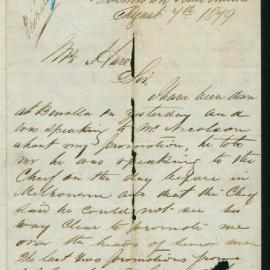 Detective M. Ward to Francis Hare