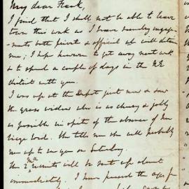 F. C. Standish to Francis Hare