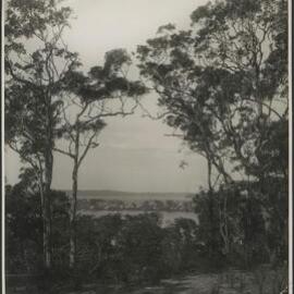 A peep from Arcadia showing Wangi Peninsula, Lake Macquarie New South Wales