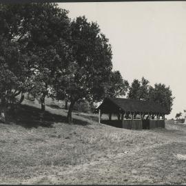 Kurnell, showing Banks monument and shed