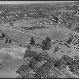 Oakbank Racecourse, the scene of the Great Eastern steeplechase on Easter Monday each year