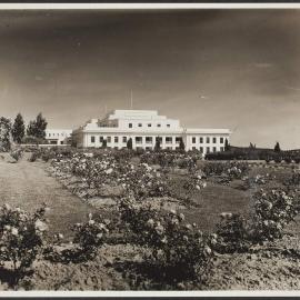 Parliament House and rose garden, Canberra