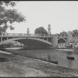 City Bridge, River Torrens showing portion of gardens, Adelaide