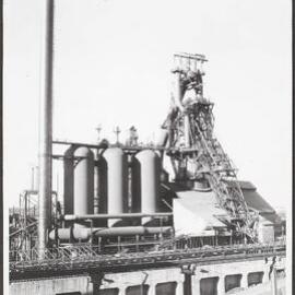 This photo of Kembla's No. 3 blast furnace shows a harmony of design and assembly