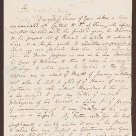 Letter to Henry Bright, Queen's Square Bristol, from Henry Hobhouse, London