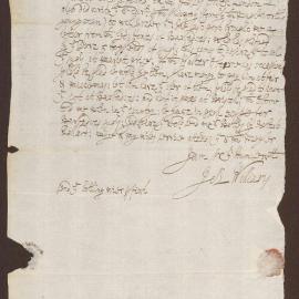 Letter to Richard Meyler, Baldwin Street, Bristol, from John Williams, Haverfordwest [Wales]