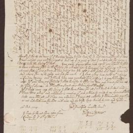 Letter to Richard Meyler, Merchant and Wine Cooper, in Baldwin Street, Bristol, from Dan Seymour [London]