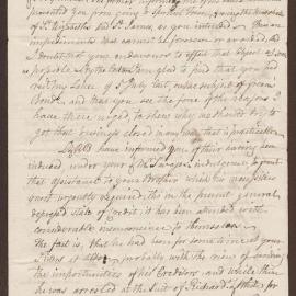 Letter to David Duncomb, Jamaica, from Lowbridge Bright, Bristol