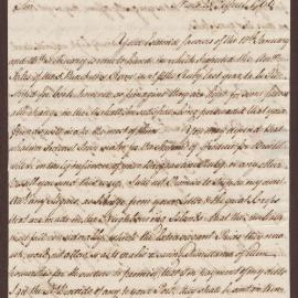 Letter to Henry Bright, Bristol, from Evan Baillie, Nevis