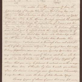 Letter to Henry Bright, Bristol, from J Brewton, Charles Town, Carolina