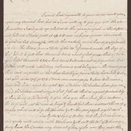 Letter to Henry Bright, Bristol, from Alex Baillie, London