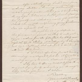 Letter to Henry Bright, Bristol, from James Baillie, Liverpool