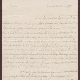 Letter to Henry Bright, Bristol, from Alex Baillie, Inverness