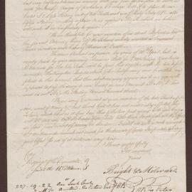 Letter to Henry Bright, Bristol, from Bright and Milward, Kingston, Jamaica