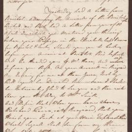 Letter to Henry Bright, Bristol, from James Smith