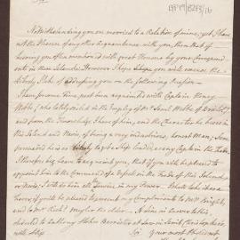 Letter to Henry Bright, Bristol, from Anthony Stokes, St Christopher's