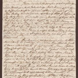 Letter to Henry Bright, Bristol, from James Smith, Nevis