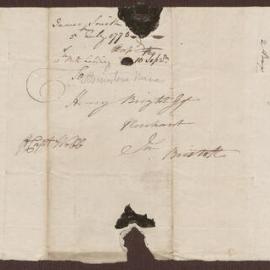 Invoice to Henry Bright, Bristol, from James Smith
