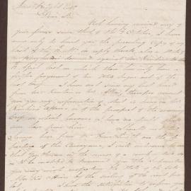 Letter to Lowbridge Bright, Bristol from D. Duncomb, Muff Castle, St. Andrews, Jamaica
