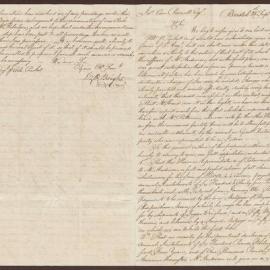 Letters [3 pages folded together]