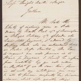Letter to Messrs Bright Baillie & Bright, Bristol, from Bogle & French, London