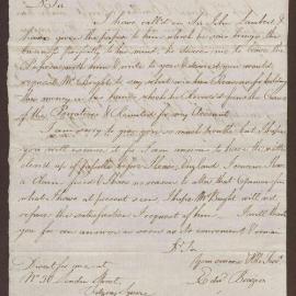 Letter to James Tobin, Bristol, from Edward Brazier, London