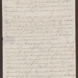 Letter & List of Debts. (i) Letter dated 14 July 1803, to Bright Baillie & Bright, Bristol, from R. D. Jennings, St. Eustatins.