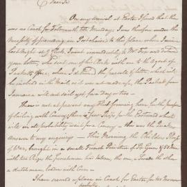 Letter to Richard Bright Esq., Bristol from Thomas Southey, Falmouth