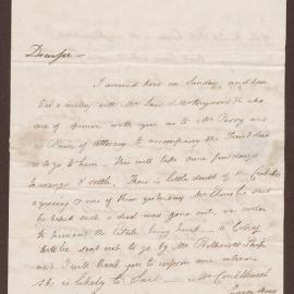 Letter to R. Bright, Bristol, from William Gordon, London