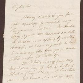 Letter to R. Bright from William Gordon
