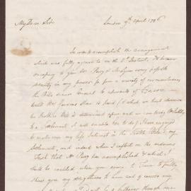 Letter to W. Battersby from William Gordon