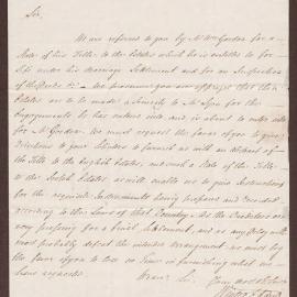 Letter to W. Battersby from Winter & Kaye