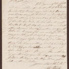Letter and reply. (i) Letter dated 23 May 1772, to Henry Bright in Bristol, from Thomas Shute, Creditor. To 'Sir', from [H. B.].