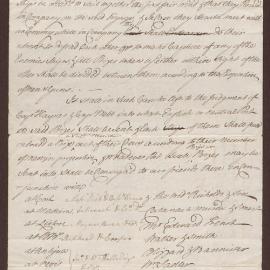 Copy of agreement made with the owners of 'the Foster' and 'the Ruby' [ships]