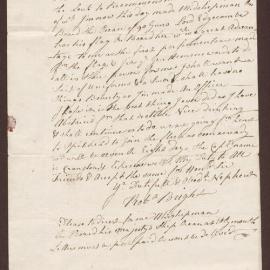 Letter to Henry Bright Esq., Queen Square, Bristol, from Robert Bright [nephew], Plymouth