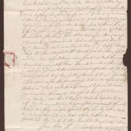 Letter to Henry Bright Esq., Queen Square, Bristol, from Robert Bright [on board the] 'Annamaboe'