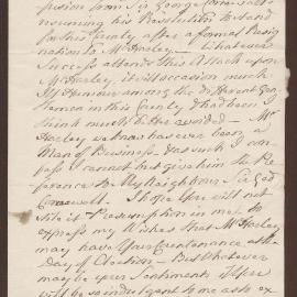 Letter to Hen[ry] Bright Esq., Bristol from John Freeman, Letton near Hertford