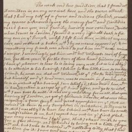 Letter to 'D[ea]r S[i]r', from Cath. Hamilton.