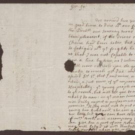 Letter to 'Mr. Henry Bright, Mercht. in Queen's Square, Bristol' from Cath. Hamilton, Bath.